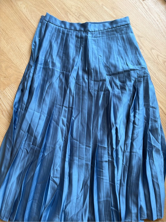 Ann Taylor Dresses & Skirts - Ann Taylor Pleated Satin Maxi Skirt - Blue